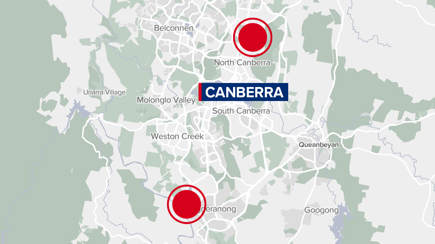 Two people injured, dog killed in string of 'targeted' shootings in Canberra