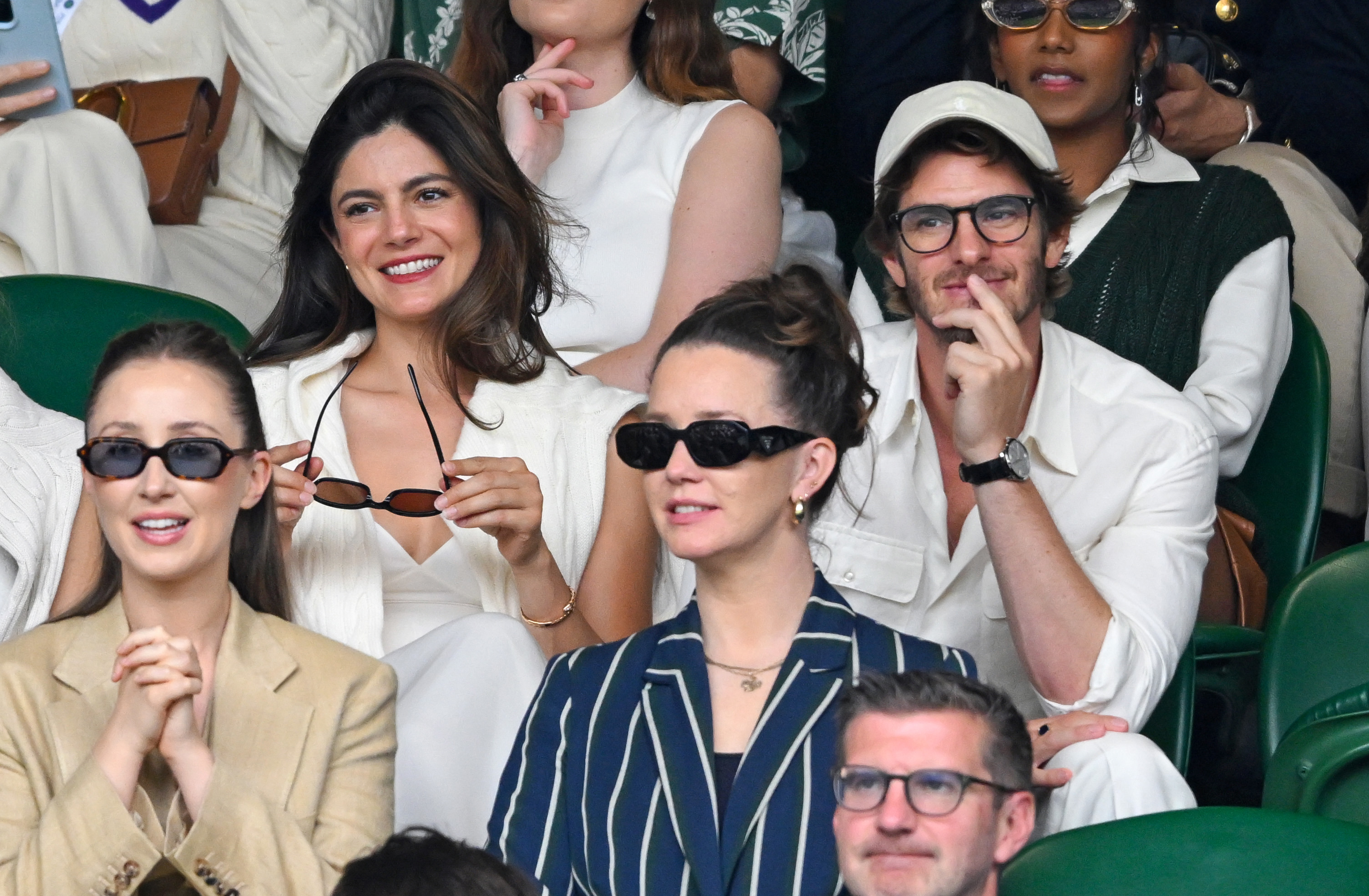 andrew garfield wimbledon hard launch new girlfriend monica barbaro