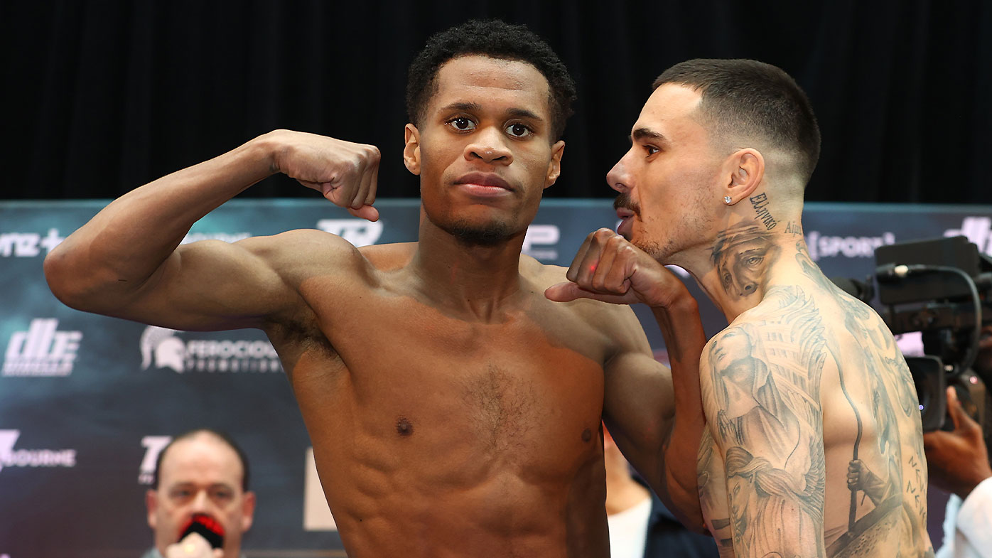 Devin Haney vs George Kambosos Jr weigh-in