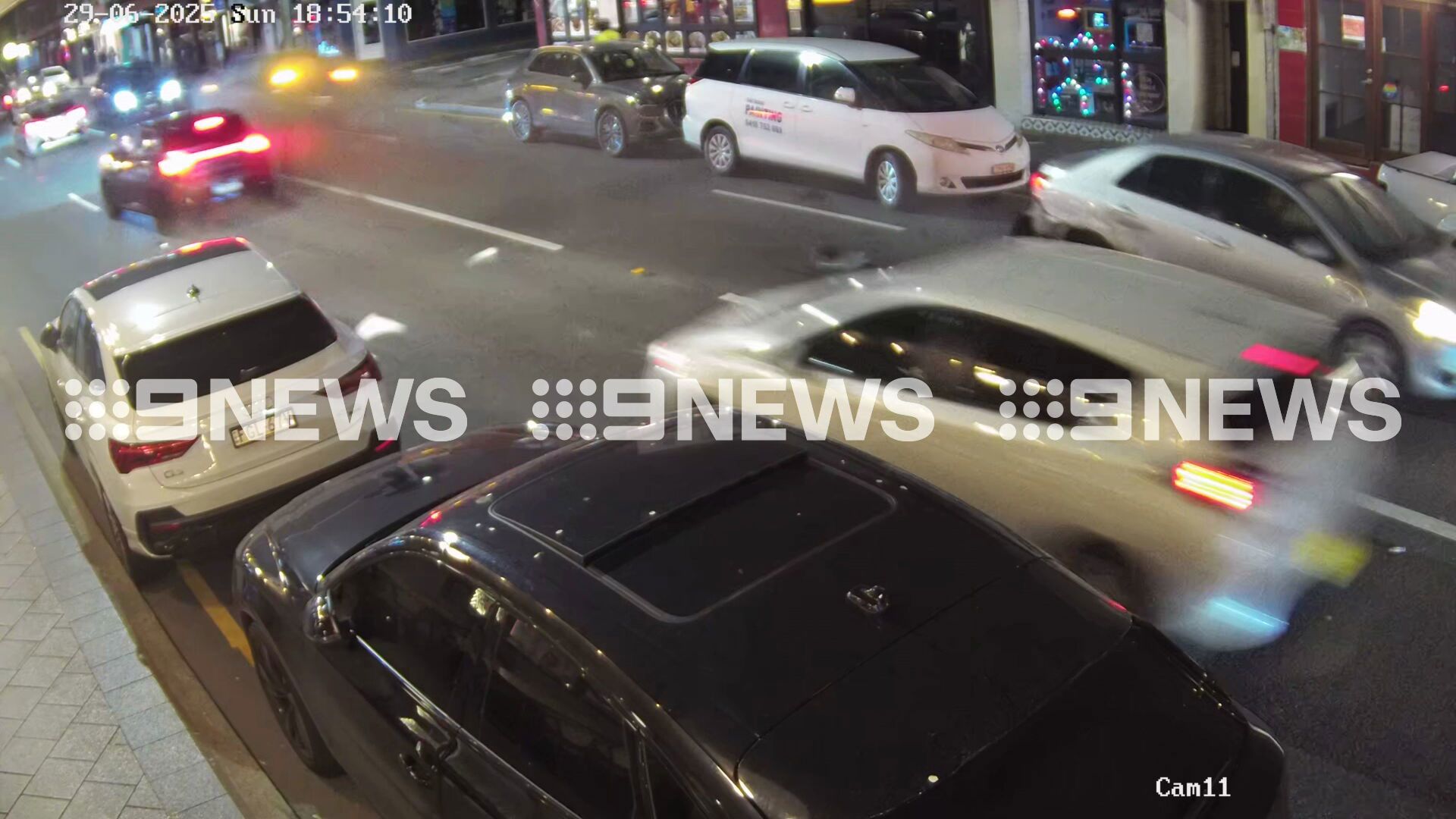 Newtown crash leaves five injured