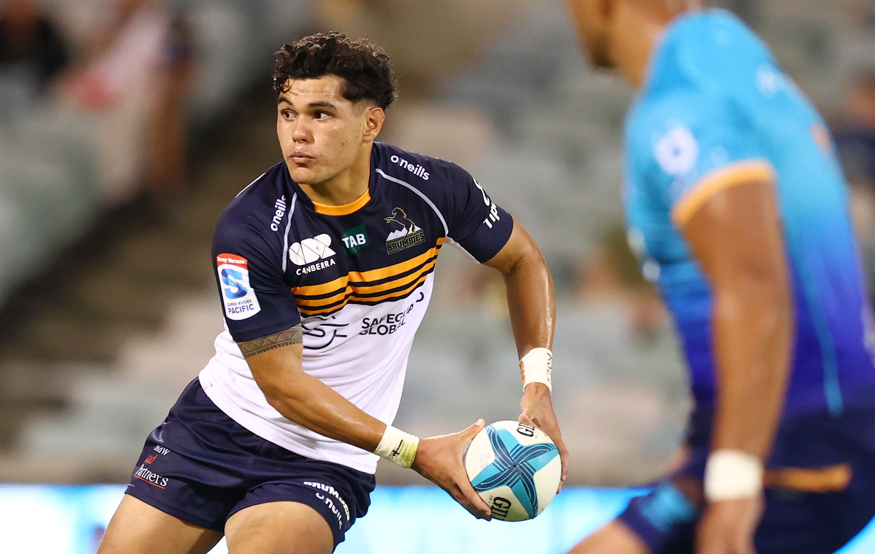 Noah Lolesio of the Brumbies, pictured in 2023.