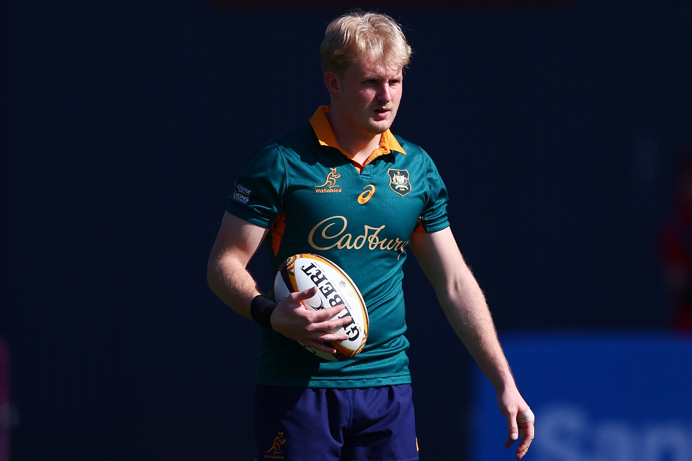 Tom Lynagh during a Wallabies training session.