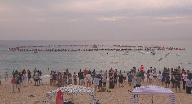 Paddle out in Bondi for Nico Antic