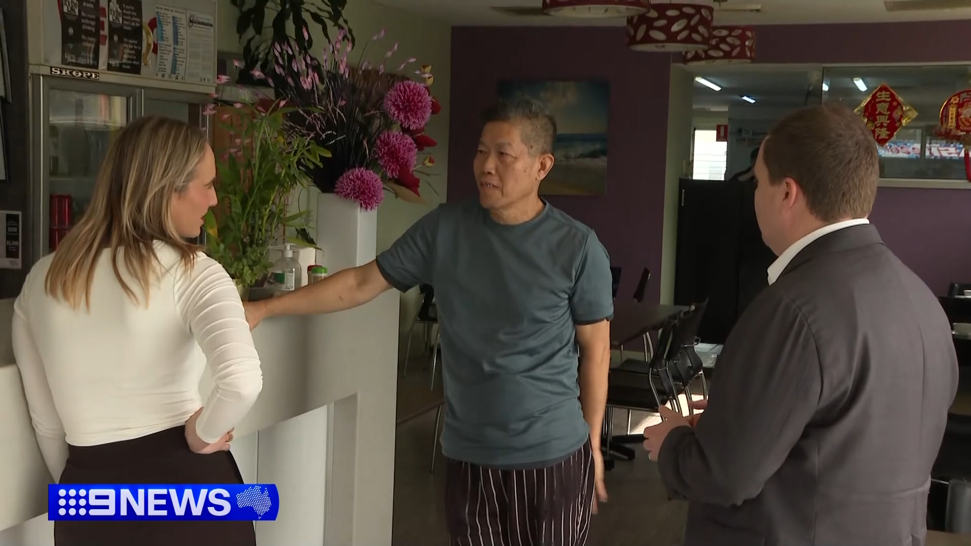 Chef Lian Hwong-Pa helped apprehend the man.