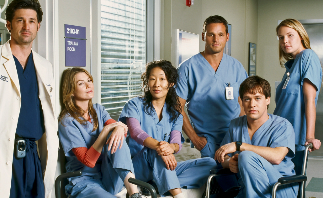 Patrick Dempsey, Ellen Pompeo, Sandra Oh, Justin Chambers, Katherine Heigl and T. R. Knight