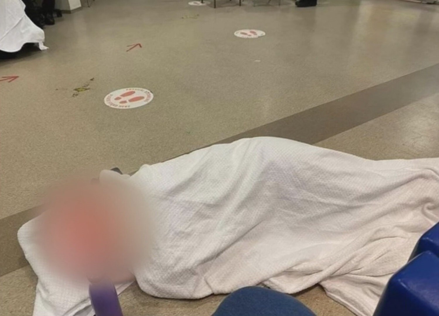 An Adelaide family went public with claims their mother was forced to sleep on the emergency department floor with stomach pain for more than five hours on Saturday night.