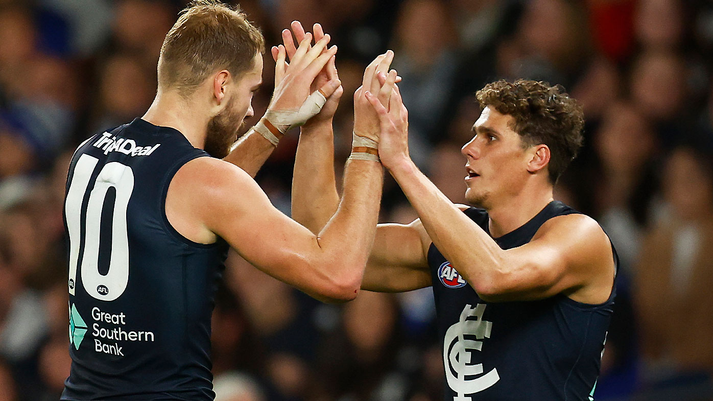 Harry McKay and Charlie Curnow