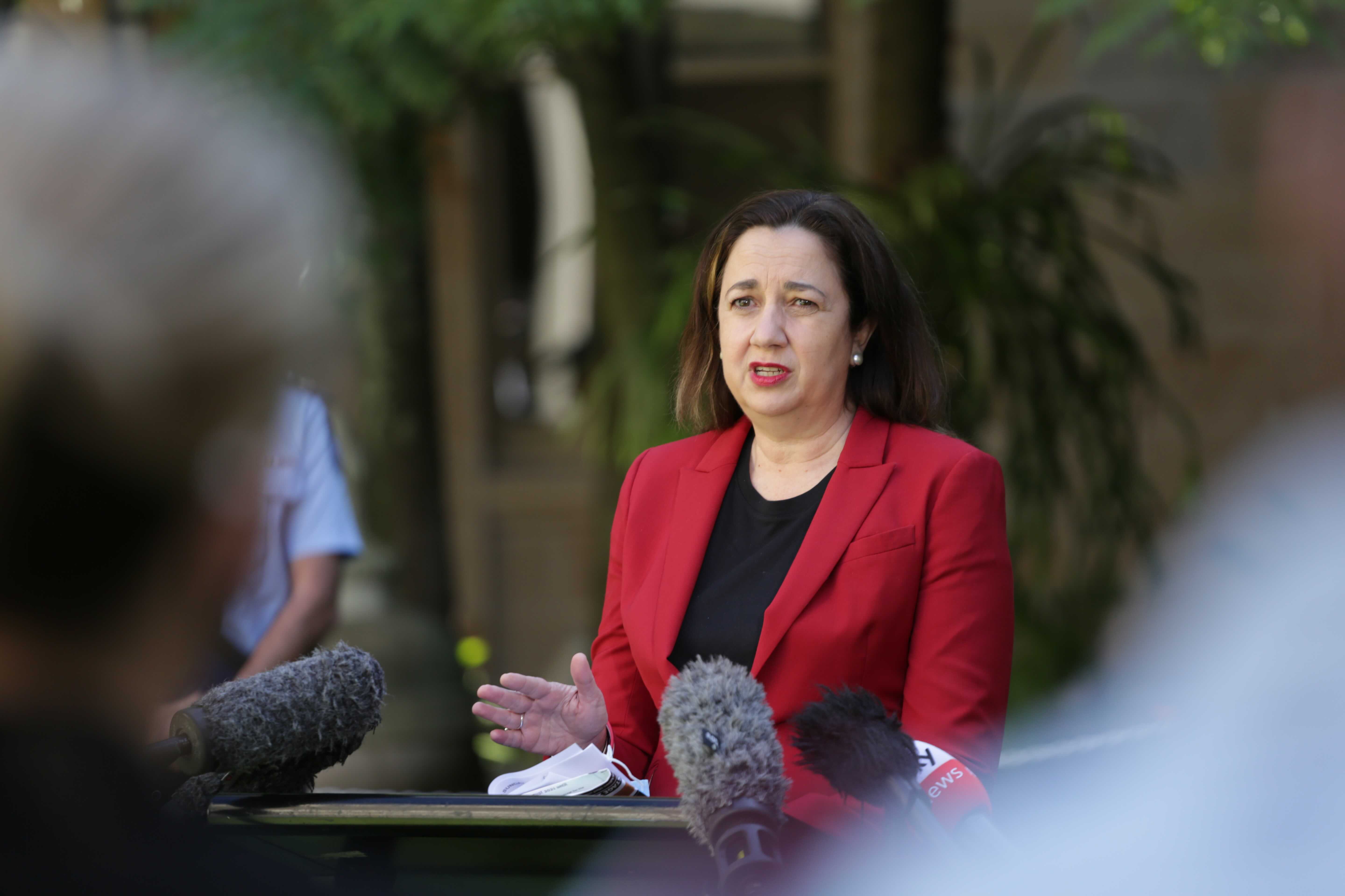 Ms Palaszczuk said she has requested more research on how opening up Queensland would impact young children as her government comes under pressure to commit to the Federal Government's plan as COVID-19 vaccination rates increase.