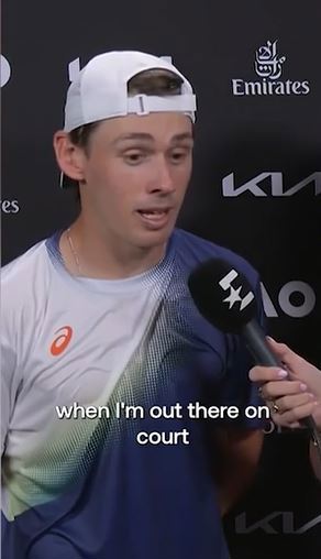 Alex de Minaur talks about wedding budget in post-match interview