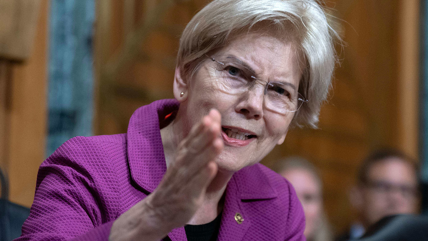 Senator Elizabeth Warren grilled Robert F Kennedy in a committee hearing yesterday.