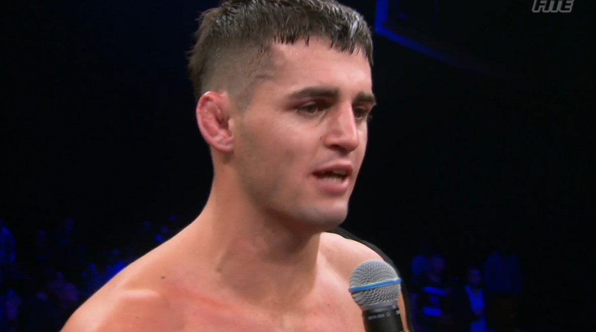 Issac Hardman speaks after his loss to Michael Zerafa.