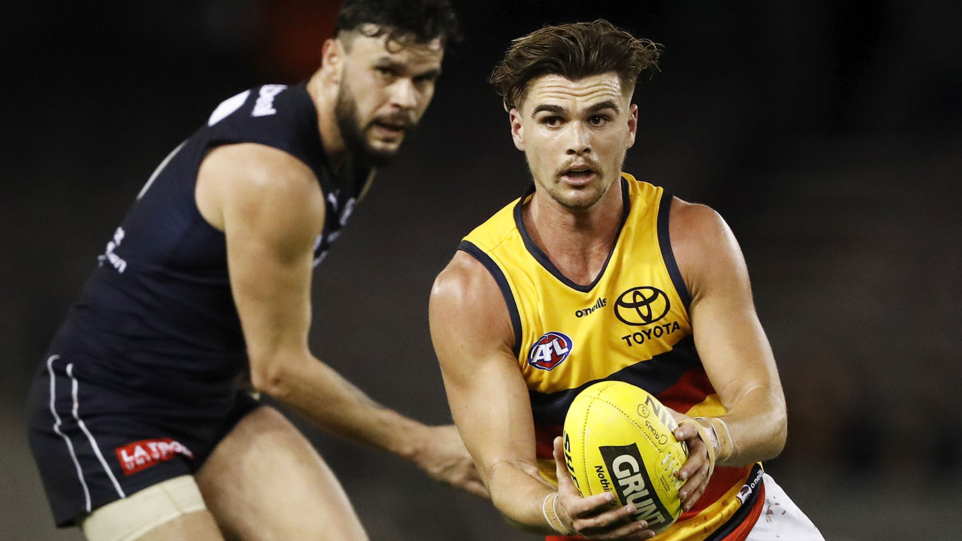  Ben Keays of the Crows in action 