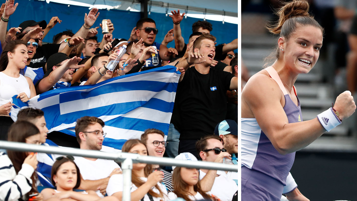 Australian Open News Greek Fans Ejected After Disruptive Behaviour Maria Sakkari Vs Nao Hibino