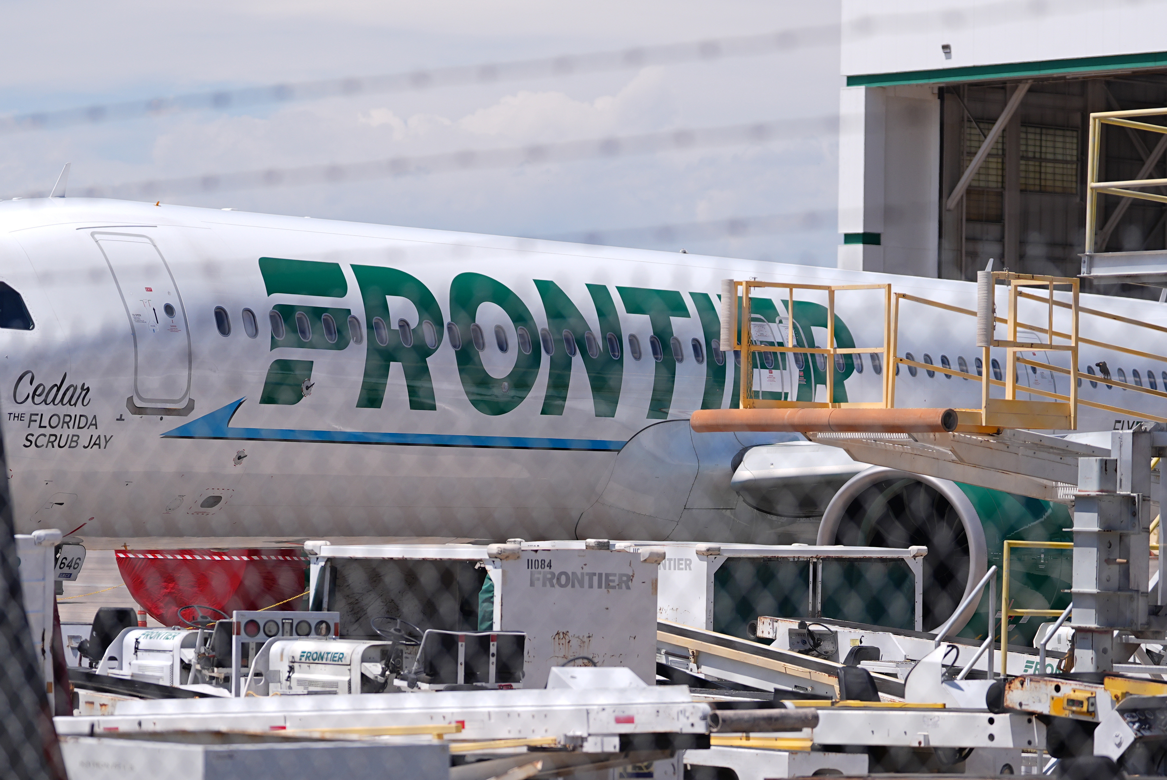 The Frontier Airlines plane involved remained at Denver Airport.