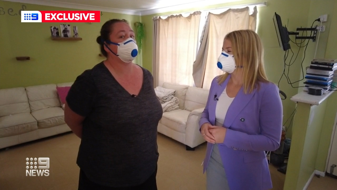 A Perth mother says she has been living in a mould-infested house for years.