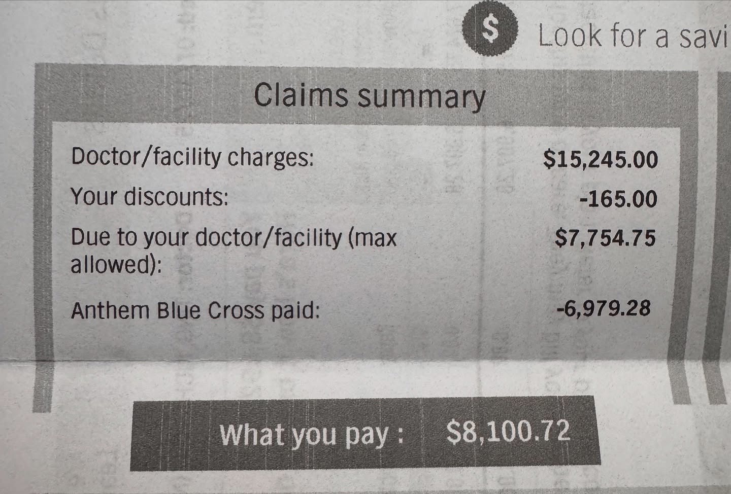 Darren Hayes medical bill shock