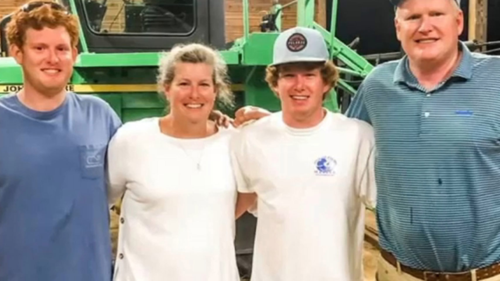 Alex and Maggie Murdaugh, pictured with their sons Buster (far left) and Paul (second from right). 