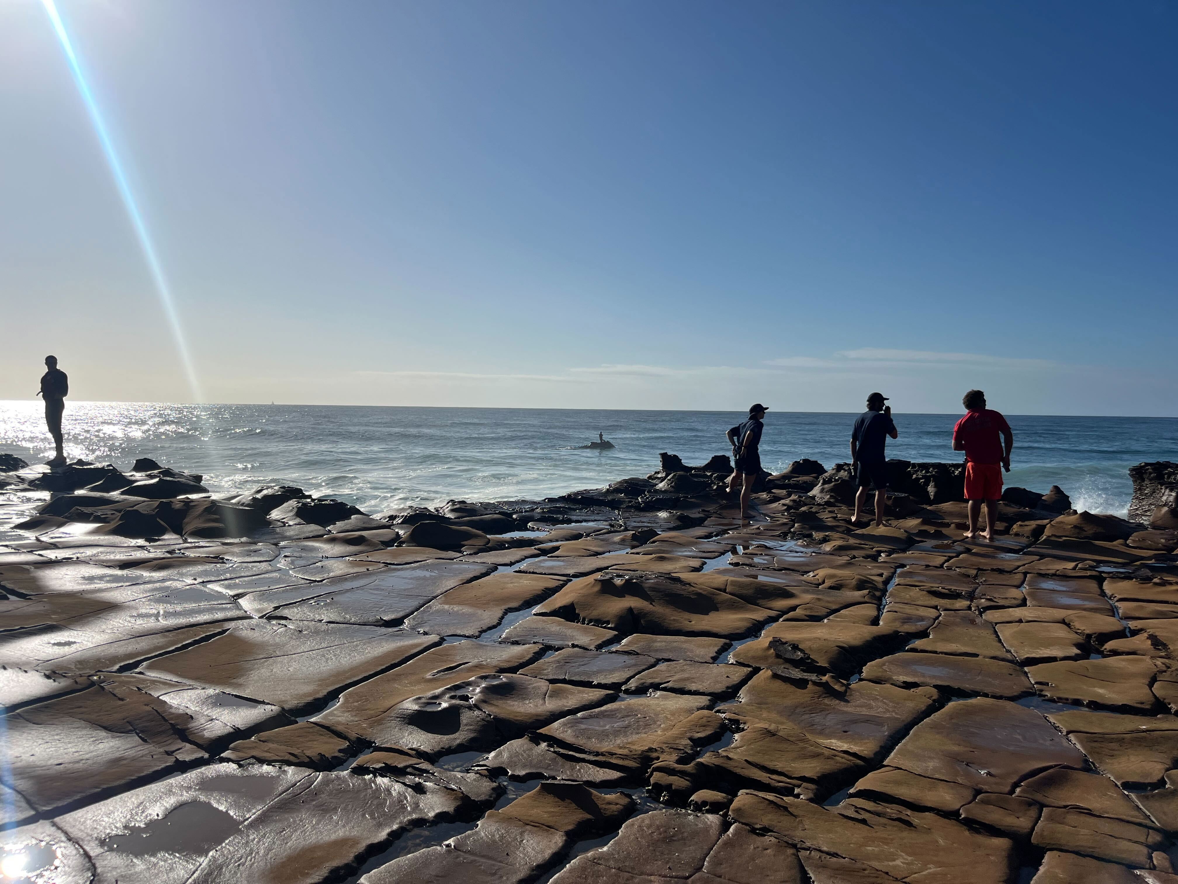 A search for a missing 15-year-old resumes at North Avoca Beach on the NSW Central coast.