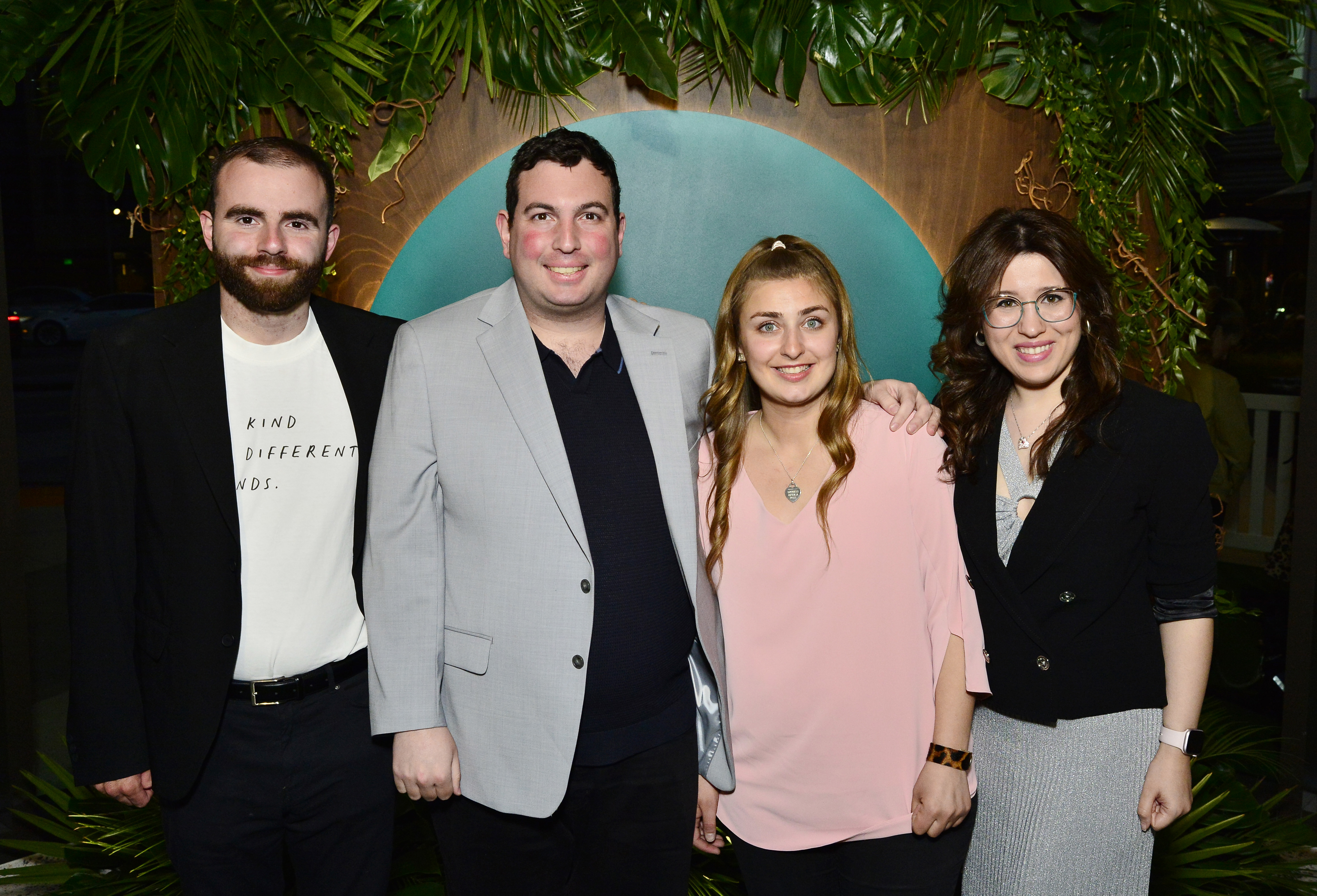  Connor Tomlinson, David Isaacman, Abbey Romeo, and Dani Bowman attend Netflix's 