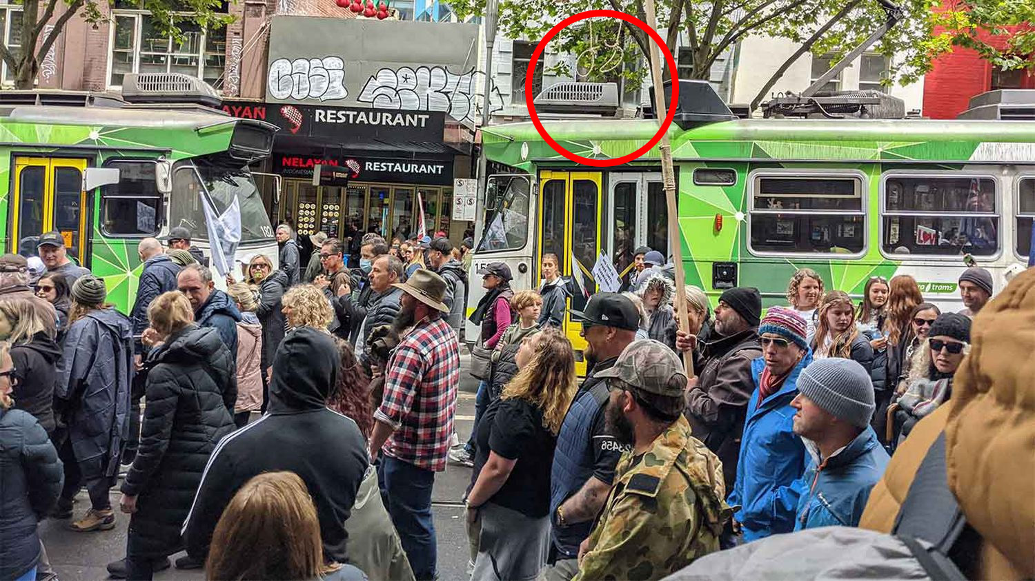 Thousands of demonstrators took to Melbourne's streets on Saturday