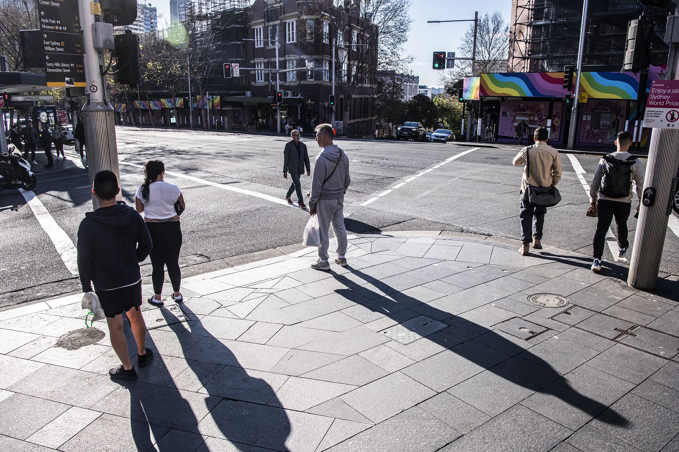 People in Oxford Street in Sydney