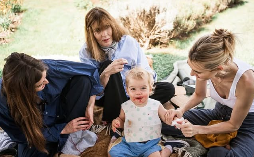 Skye Gyngell and her family.
