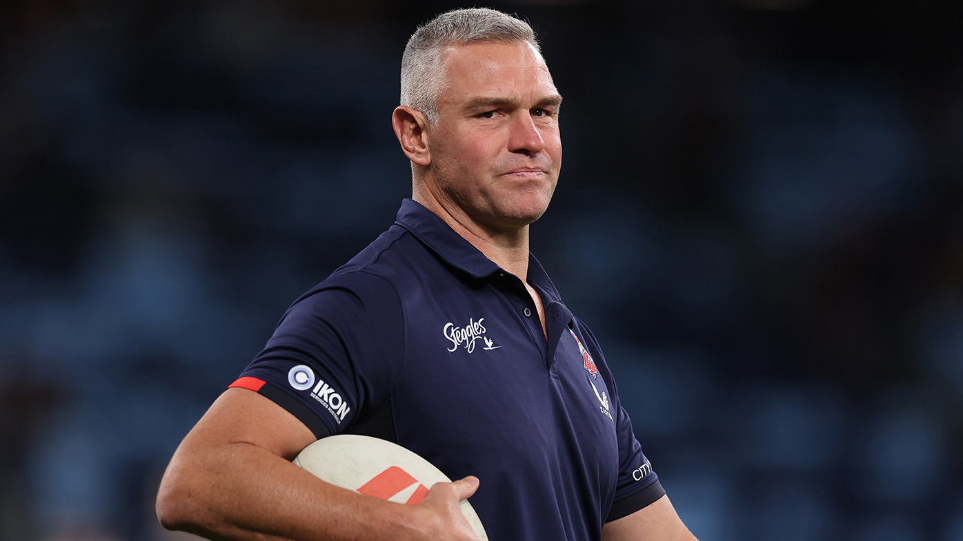 Sydney Roosters assistant coach Jason Ryles during the round five NRL match between the Sydney Roosters and the Parramatta Eels at Allianz Stadium on March 30, 2023 in Sydney, Australia. (Photo by Mark Kolbe/Getty Images)