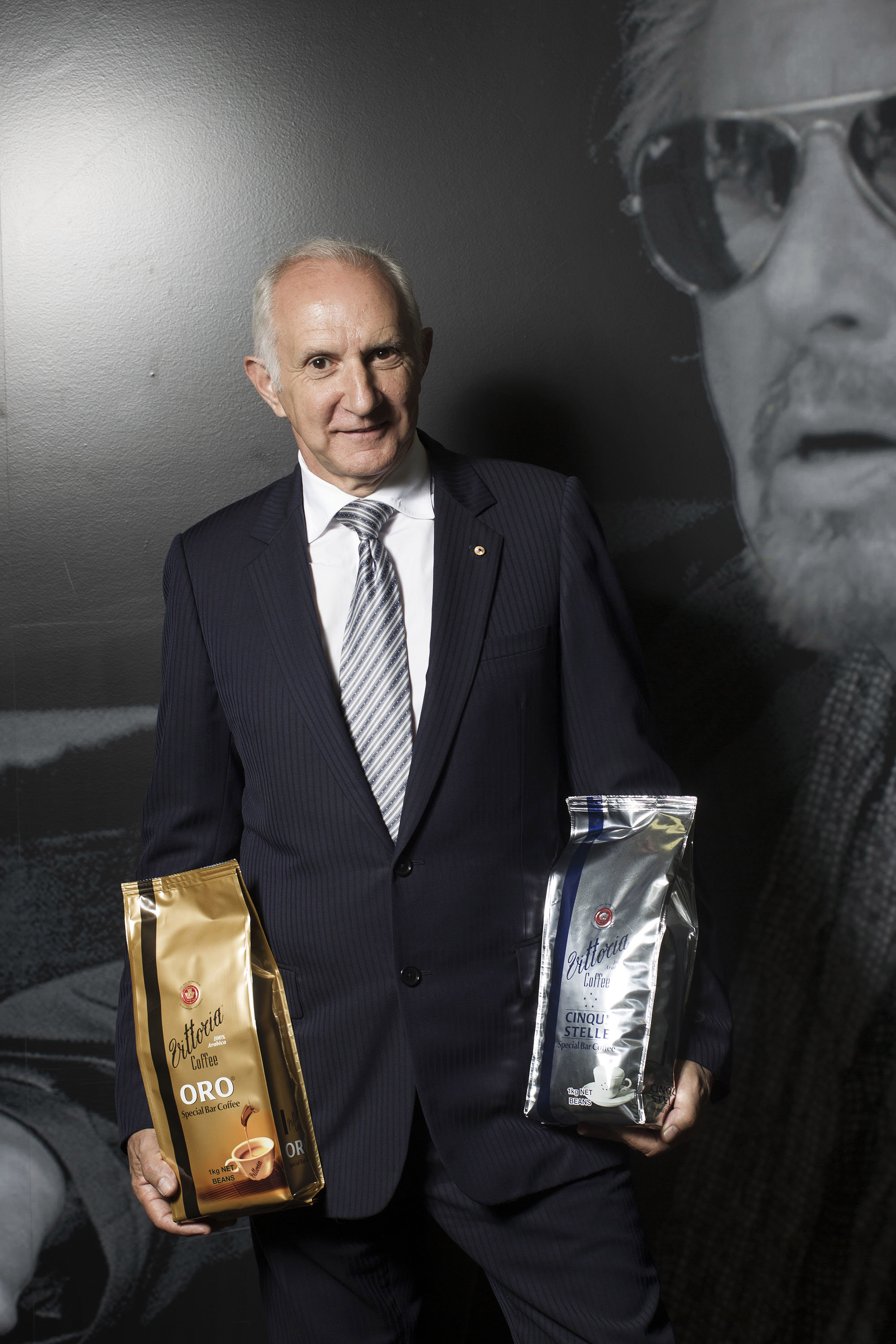 SYDNEY, AUSTRALIA - DECEMBER 03:  Vittoria Coffee chief executive Les Schirato poses for a portrait on December 3, 2014 in Sydney, Australia.  (Photo by Sahlan Hayes/Fairfax Media)