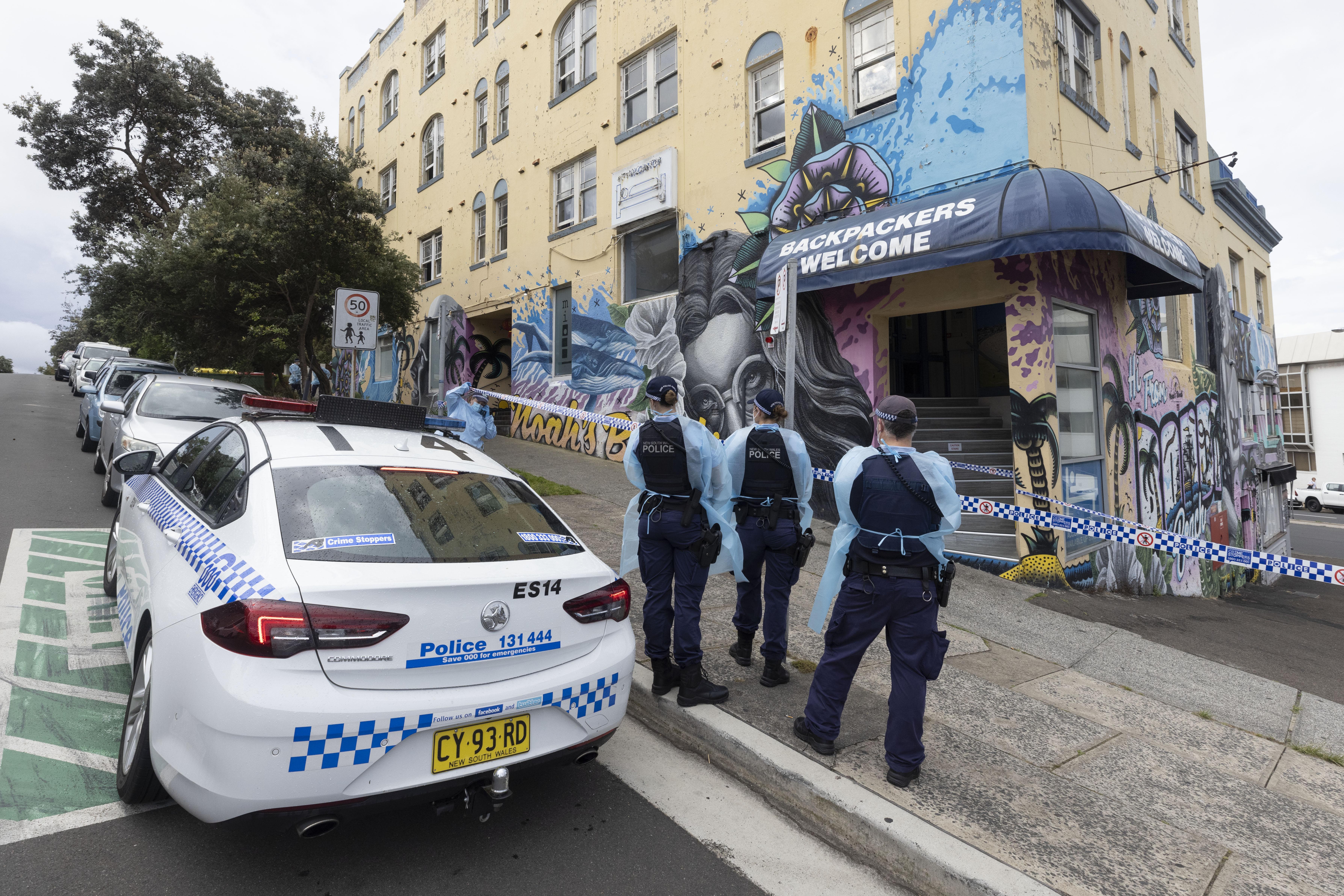 Bondi hostel locked down after COVID-19 case detected.