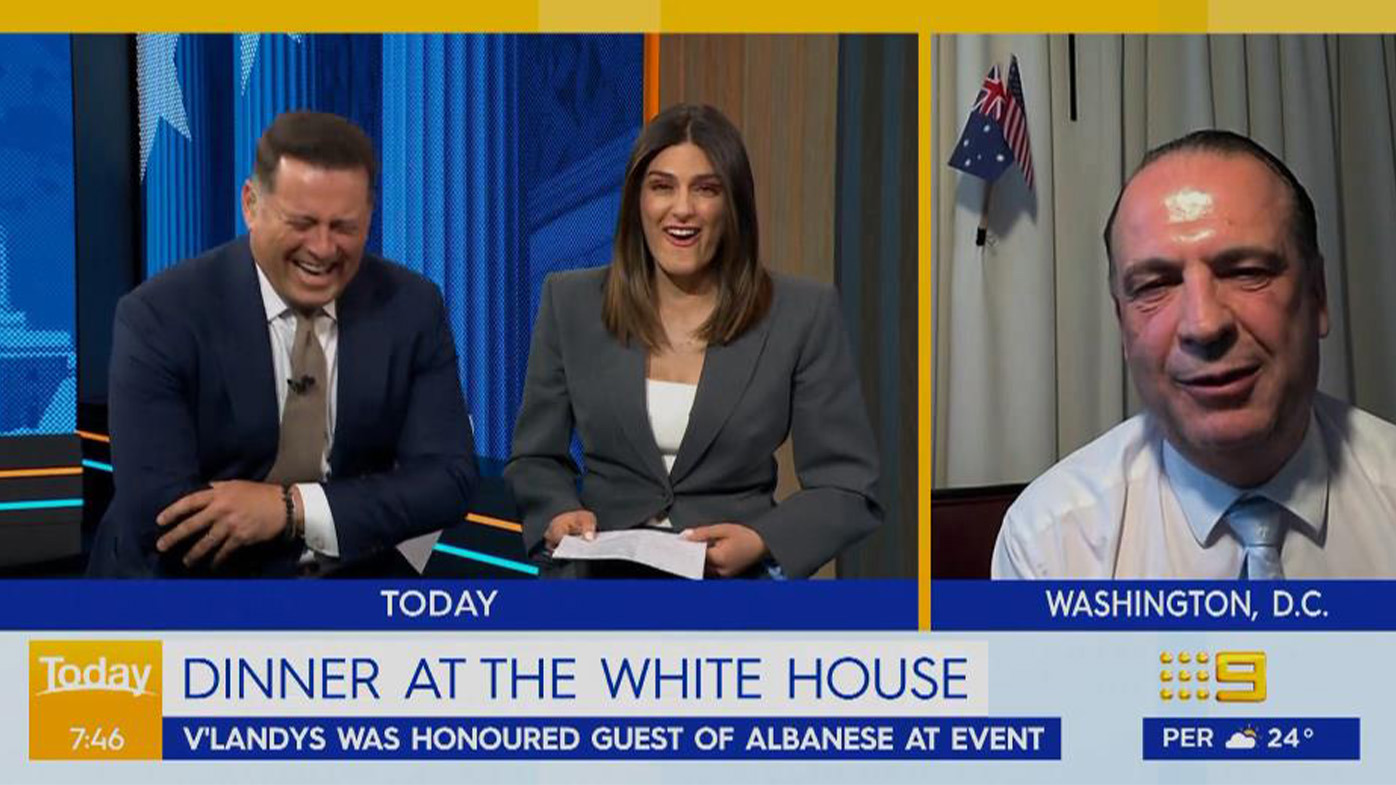 Peter V'landys crossed live to Today from the US, to chat with Karl Stefanovic and Sarah Abo.