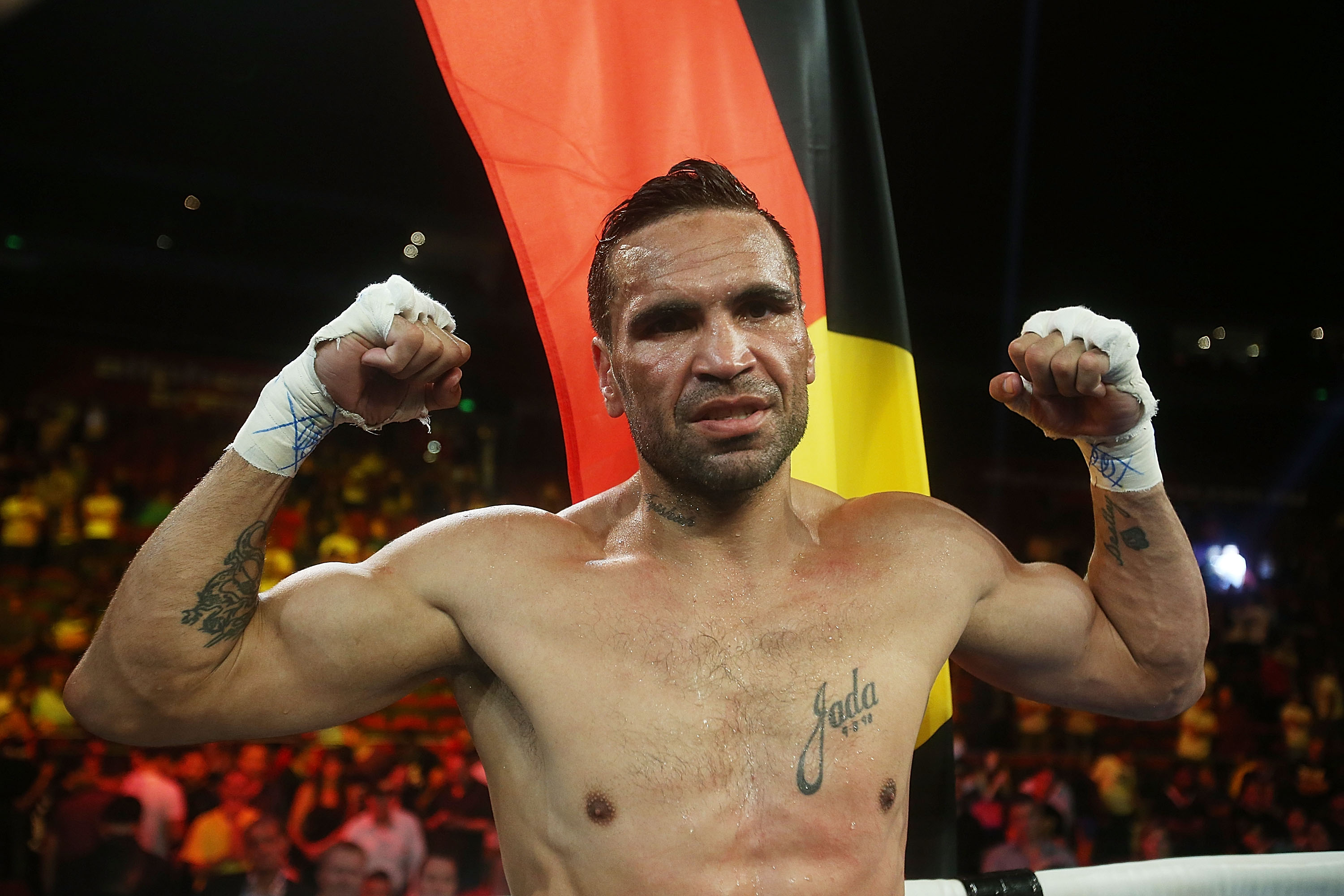 Anthony Mundine at Acer Arena in Sydney.