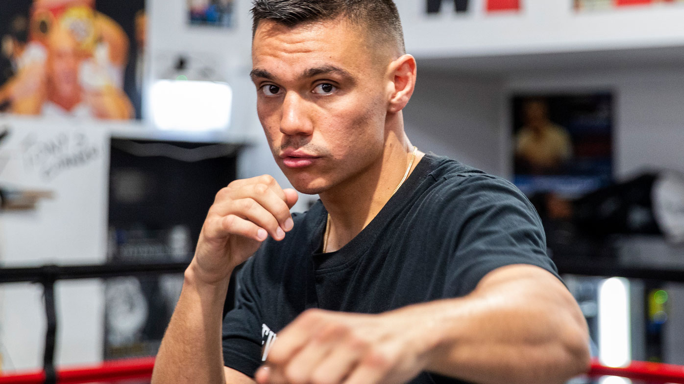 Tim Tszyu prepares for Bowyn Morgan ahead of the Sydney Super Fight. (Getty)