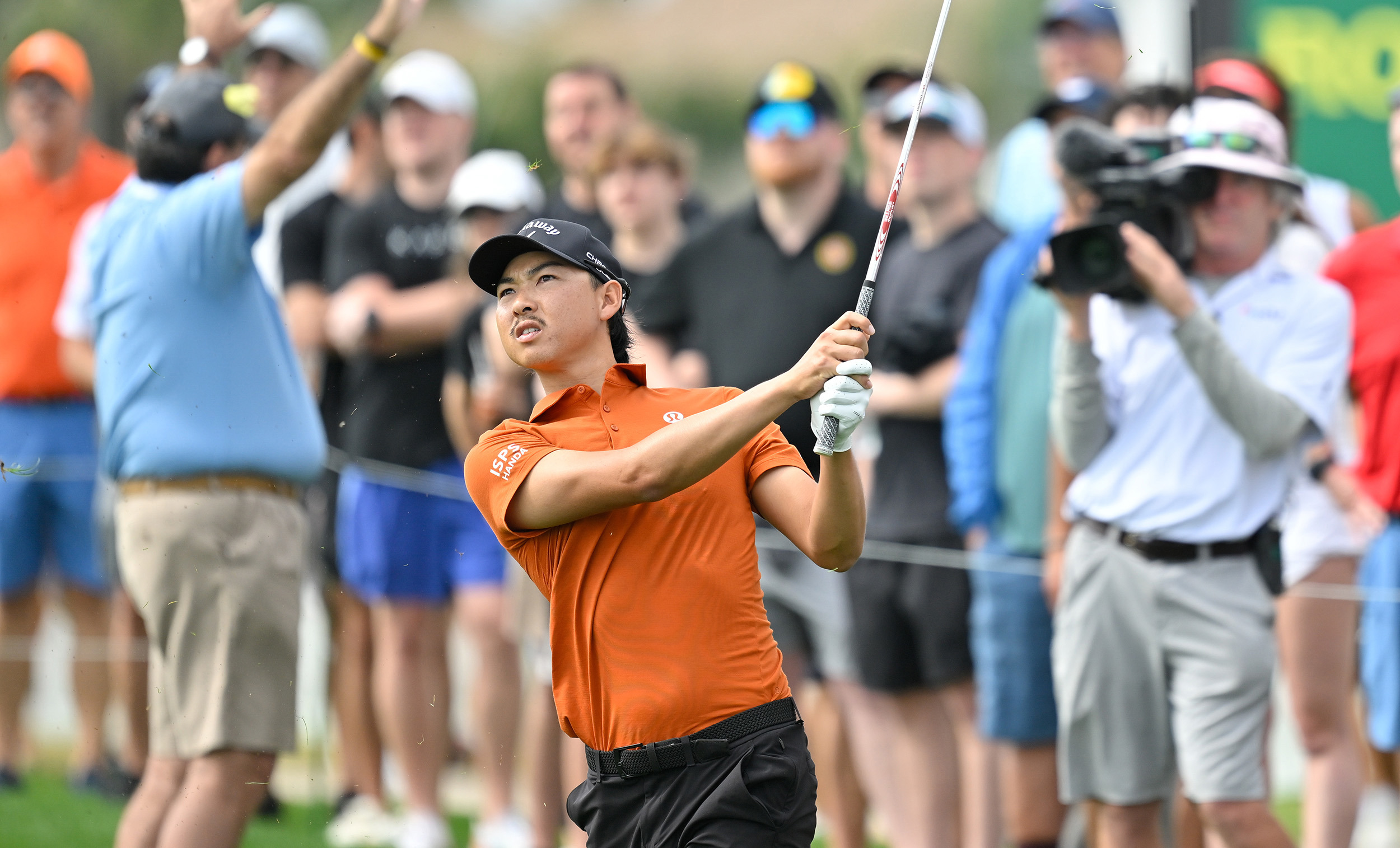 Aussie golfer Min Woo Lee in action at the Cognizant Classic.