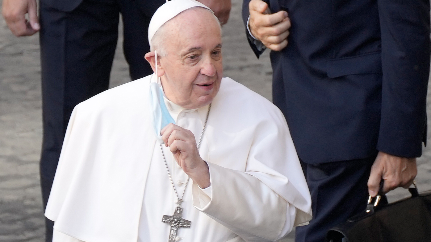 Pope Francis had part of his lung removed as a young man. (AP Photo/Gregorio Borgia)