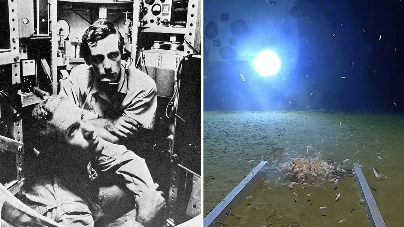 Challenger Deep first manned mission Trieste Jacques Piccard Don Walsh