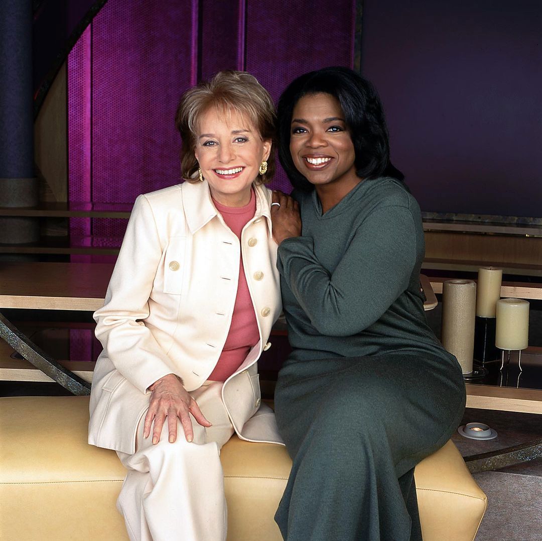 Oprah Winfrey and Barbara Walters