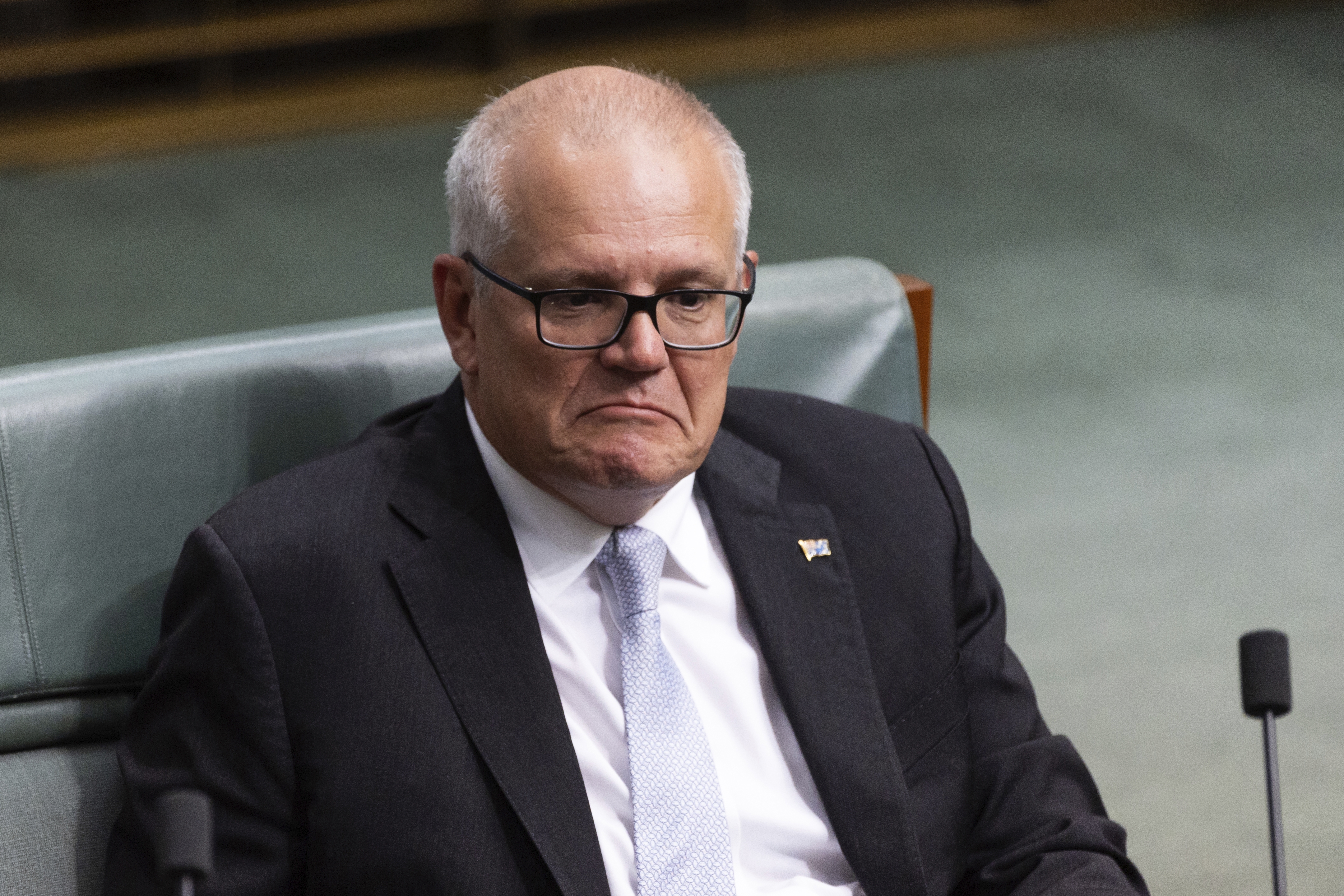 Scott Morrison arrives for Question Time