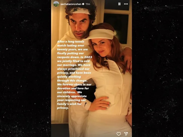 Isla Fisher divorce announcement