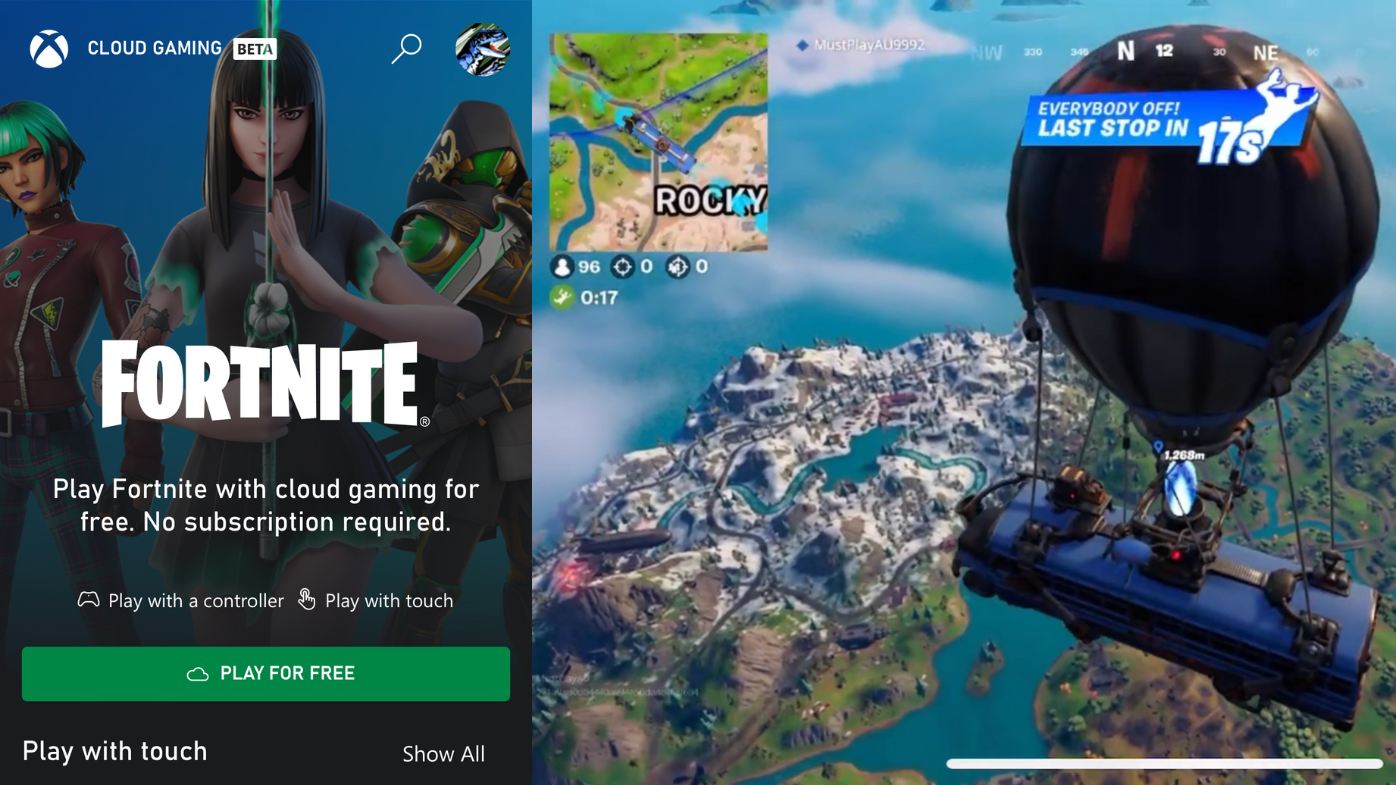 Fortnite Now Free to Play on Xbox Cloud Gaming for Mobile, Desktop, Console  - CNET