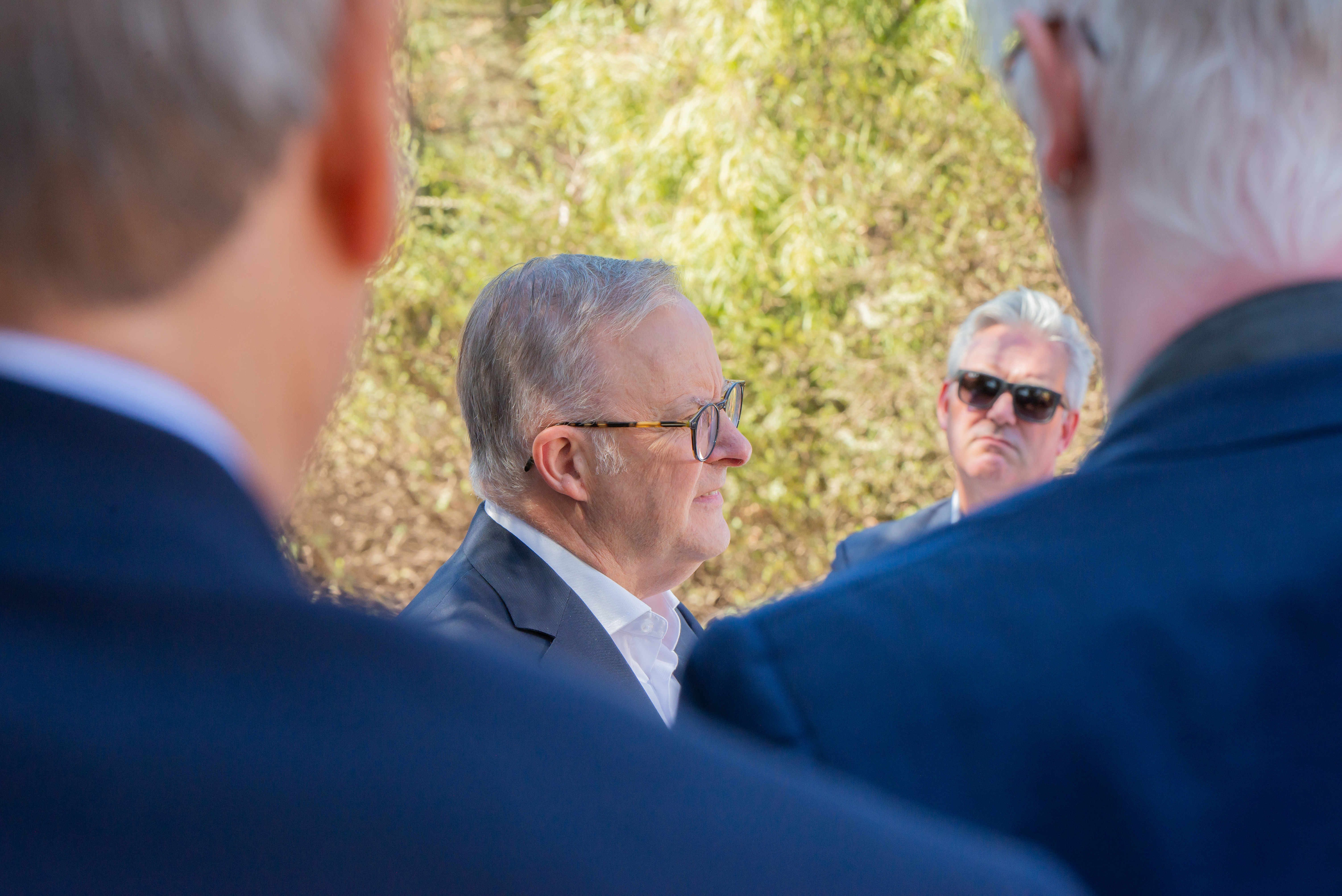 Prime Minister Anthony Albanese at the Whyalla steelworks.