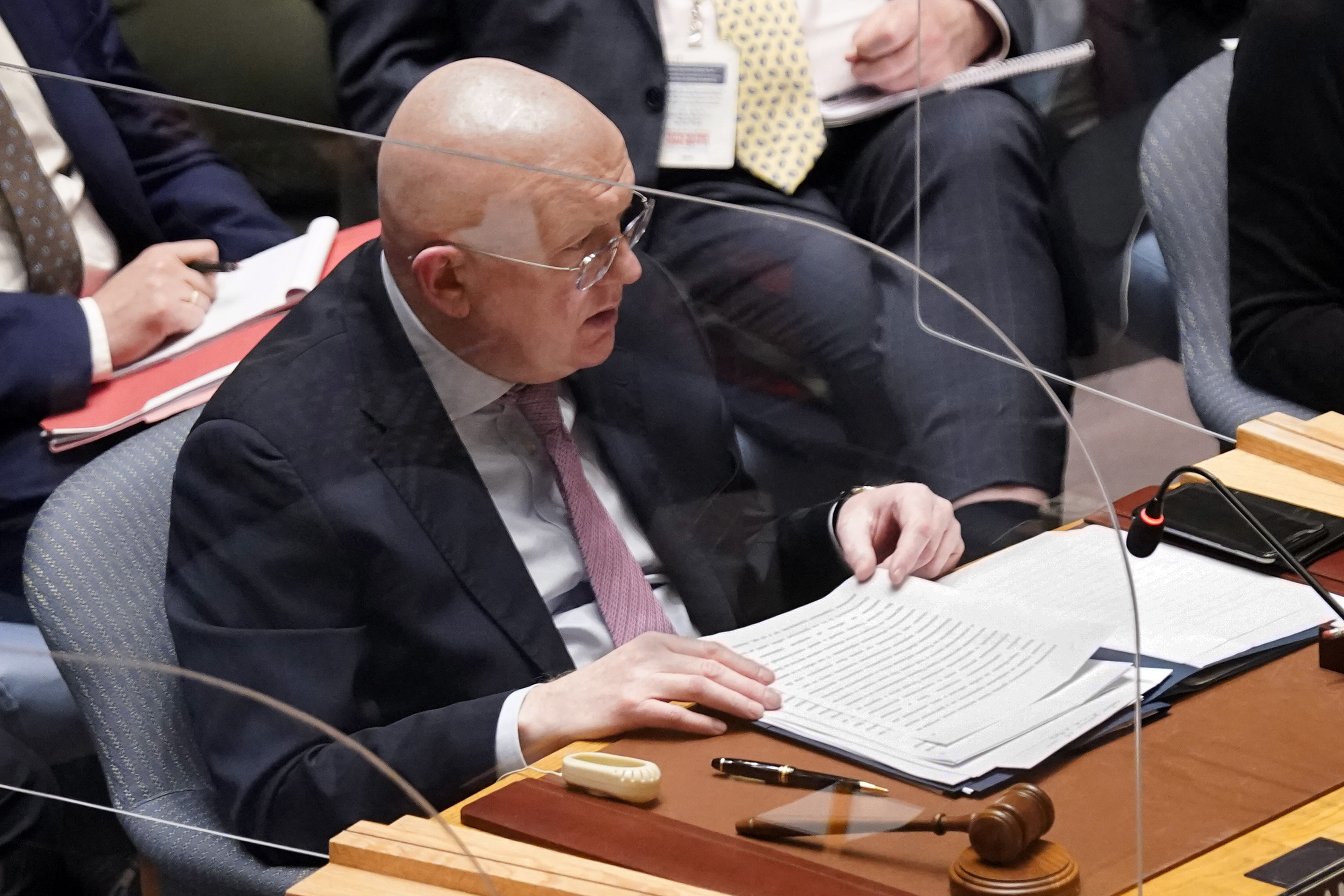 Russia's UN Ambassador Russia Vasily Nebenzya said a lot of the images and footage emerging from the conflict in Ukraine are false. 