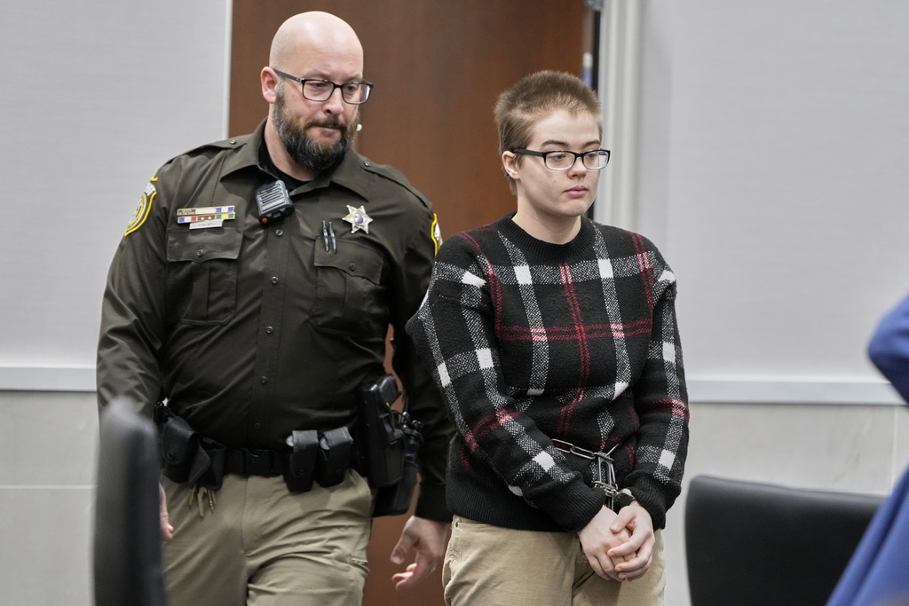 Morgan Geyser aparece en una sala del tribunal del condado de Waukesha el jueves 9 de enero de 2025 en Waukesha, Wisconsin (Foto AP/Morry Gash)