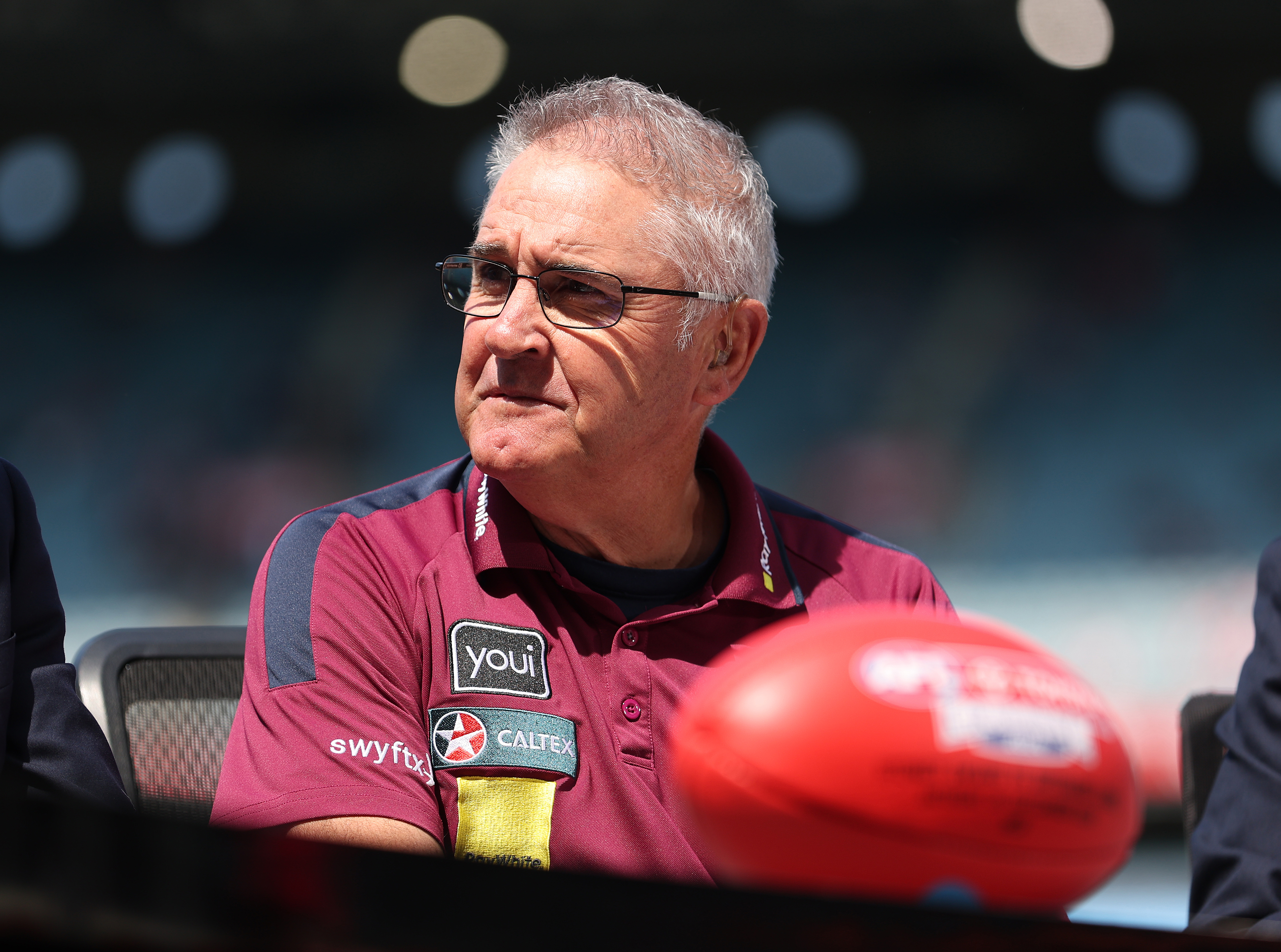 Chris Fagan, Senior Coach of the Lions is seen prior to the AFL Grand Final match between Sydney Swans and Brisbane Lions at Melbourne Cricket Ground, on September 28, 2024, in Melbourne, Australia. (Photo by Robert Cianflone/AFL Photos via Getty Images)