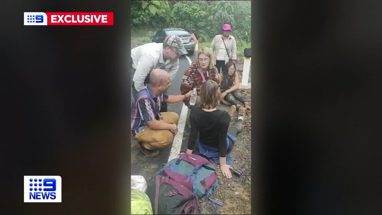 A neck brace and sling were not the souvenirs Stephanie and Jason Rowe planned to bring back to Queensland from an overseas trip.