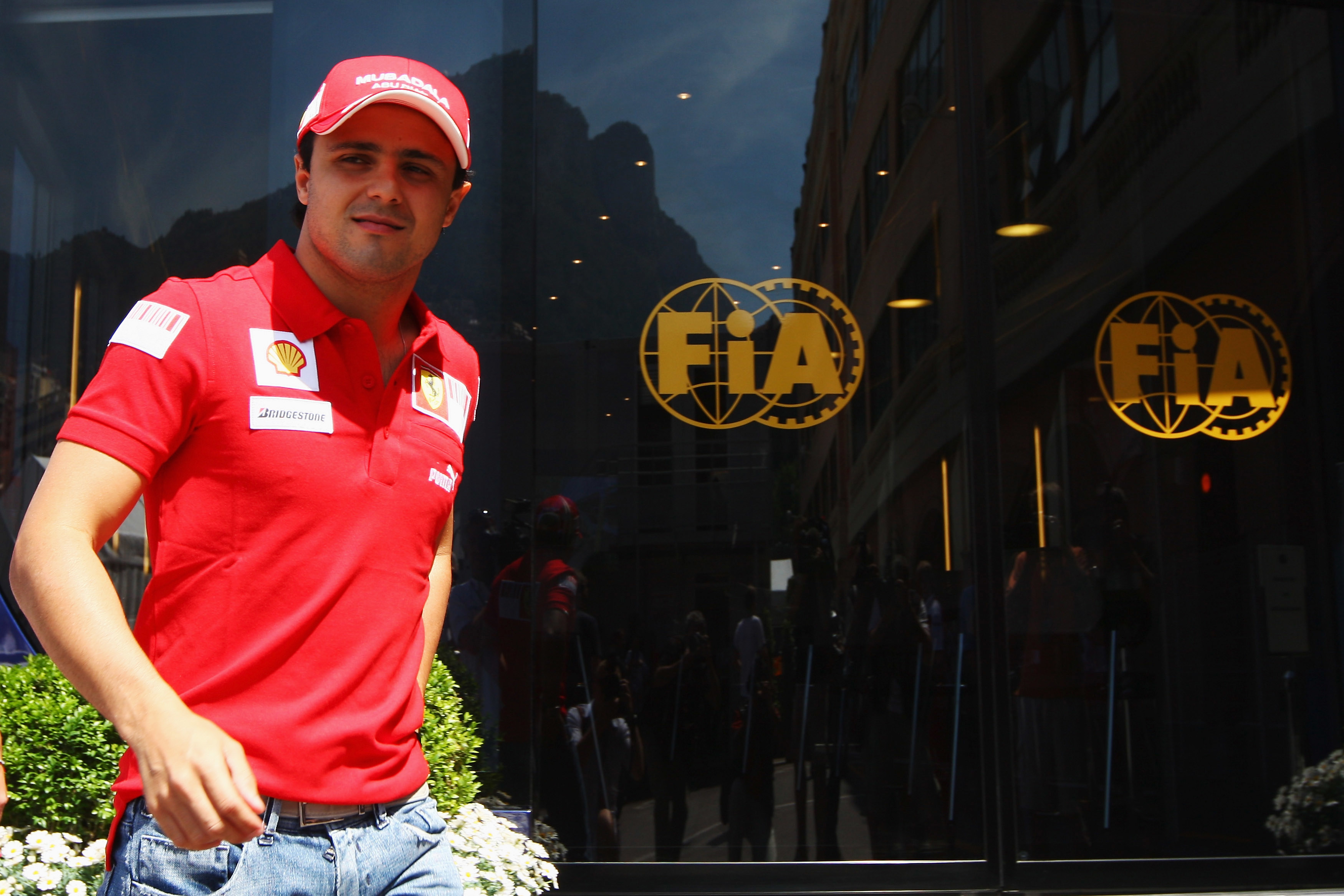 Felipe Massa in the paddock during 2008 the Monaco Grand Prix.