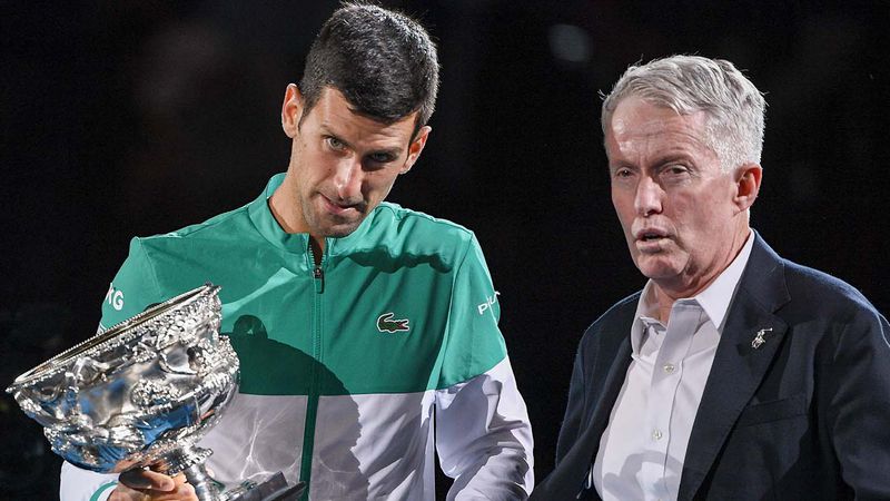 Novak Djokovic, Craig Tiley.