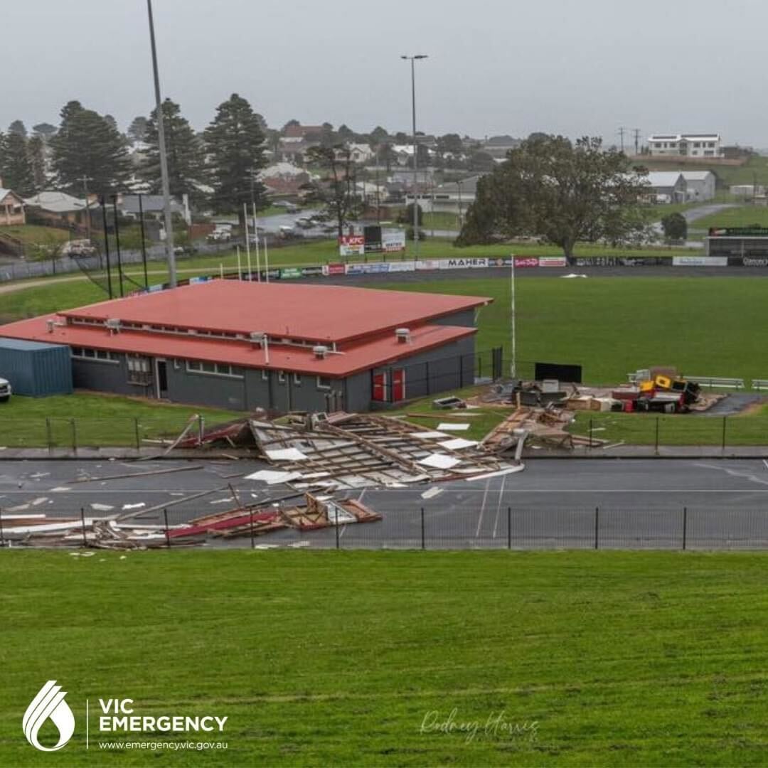 Storm damage in Victoria.