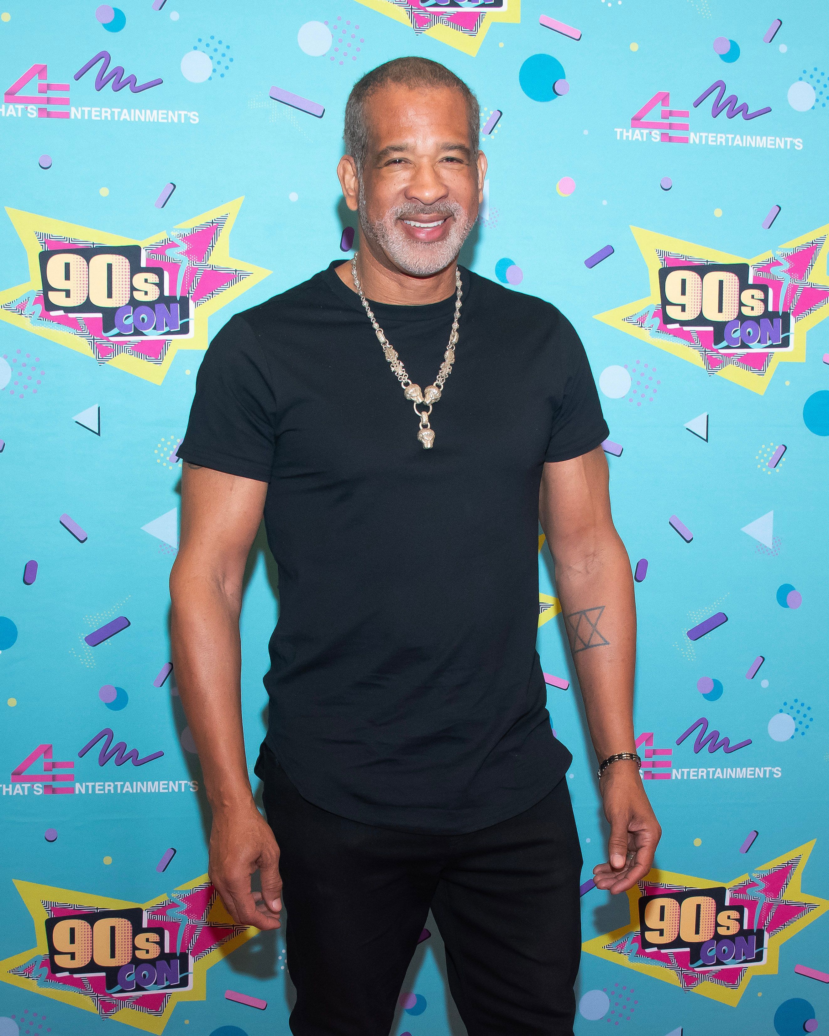Dorian Gregory of the TV series "Charmed" attends 90's Con on March 18, 2023 in Hartford, Connecticut.
