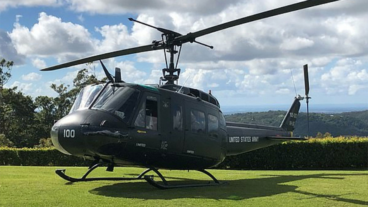 The 53-year-old Bell UH1 helicopter in the 2019 crash near Anna Bay.