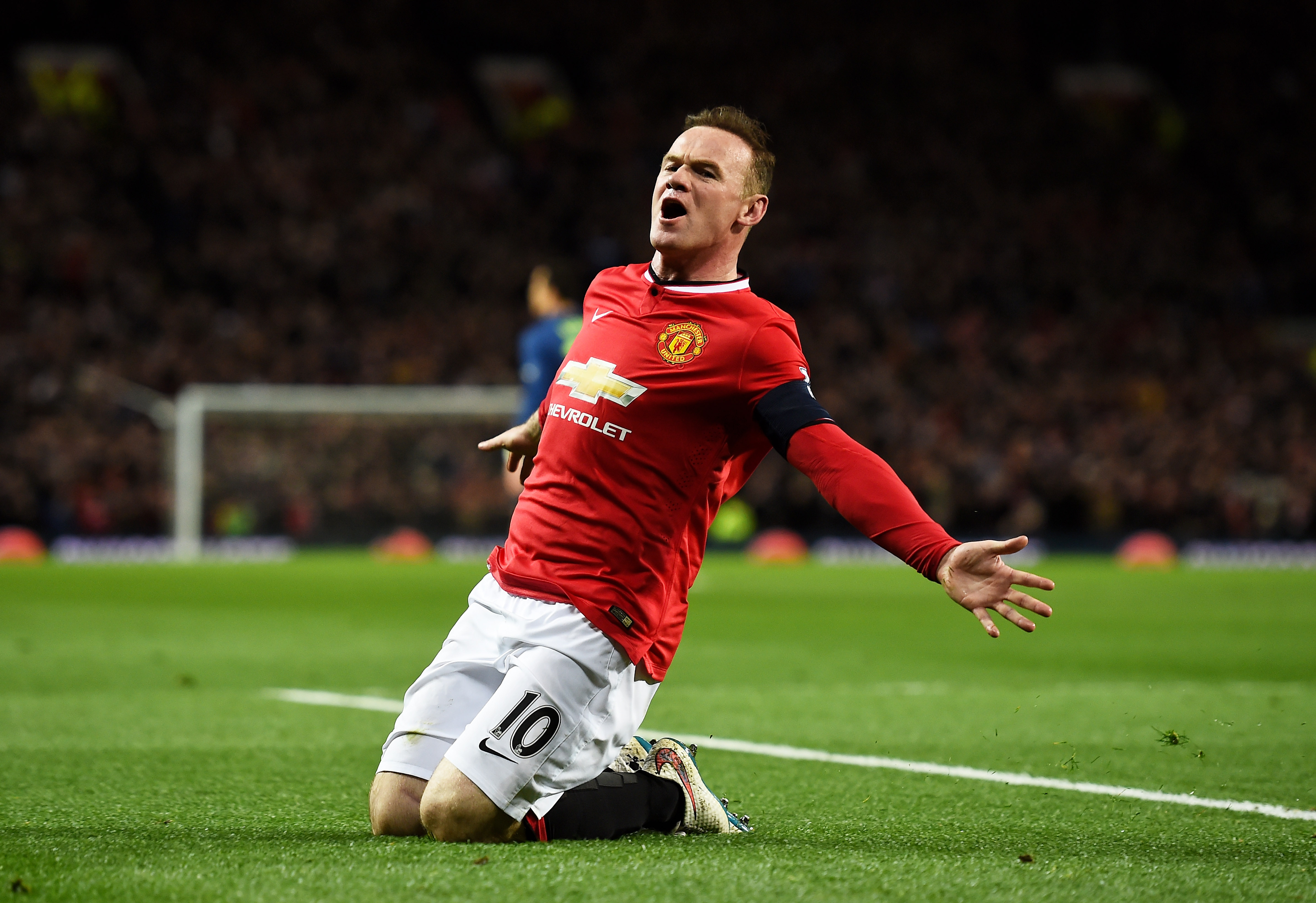 Wayne Rooney at Old Trafford.